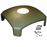 Dome Top with Hole for Landmark Series Waste Receptacle, 26" Diameter, Driftwood (FG3975M2DWOO)