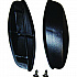 End Caps with Hardware, 18 x 1.5, Plastic, Black (1791803)