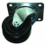 4-Inch Swivel Plate Caster with Hardware, Black (FG1025L40000)