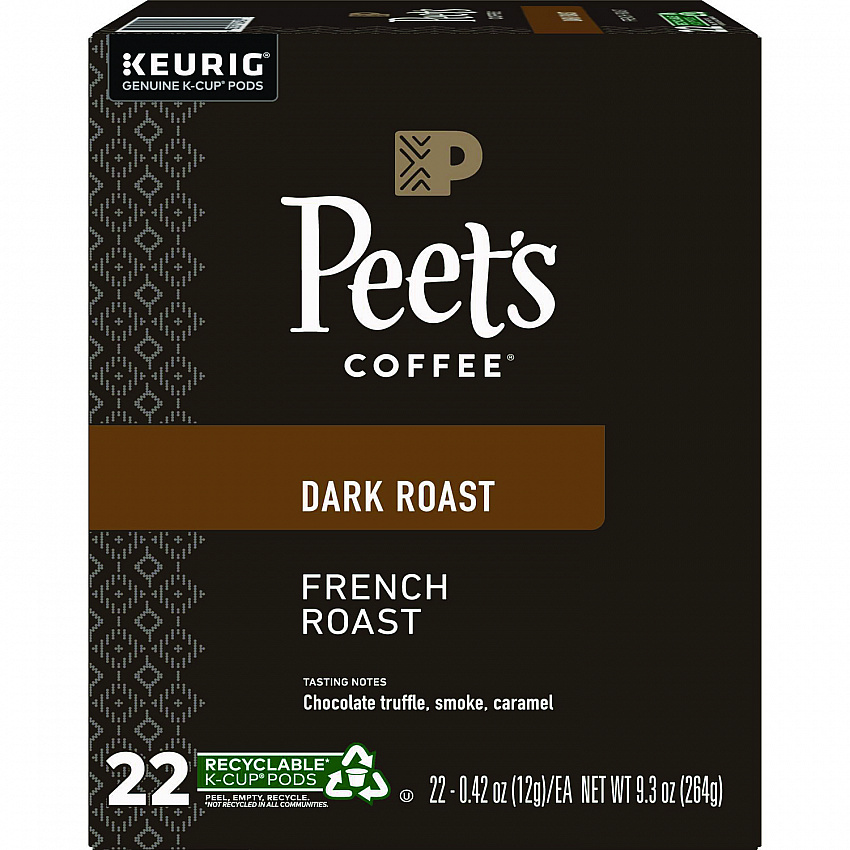 French Roast Coffee K-Cups, 22/Box (6545)