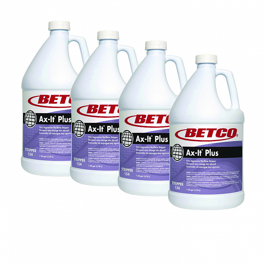 Ax-it Plus Floor Stripper, 1 gal Bottle, 4/Carton (1540400)