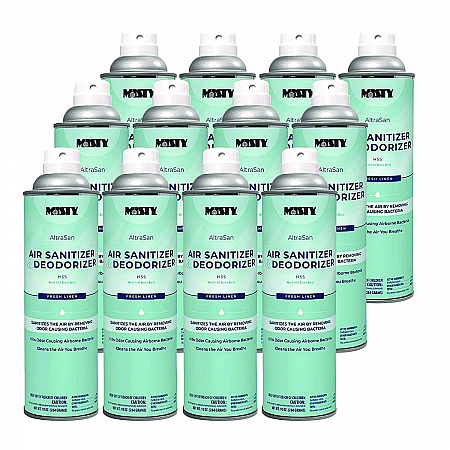 Handheld Air Sanitizer/Deodorizer, Fresh Linen, 10 oz Aerosol Spray, 12/Carton (1037236)
