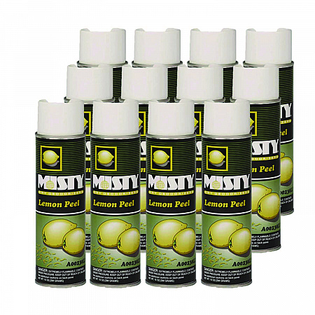 Handheld Air Deodorizer, Lemon Peel, 10 oz Aerosol Spray, 12/Carton (1001842)