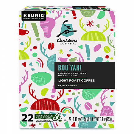 BOU YAH K-Cup Pods, Light Roast, 22/Box (6865)