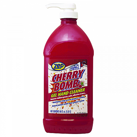Cherry Bomb Gel Hand Cleaner, Cherry Scent, 48 oz (ZUCBHC484EA)
