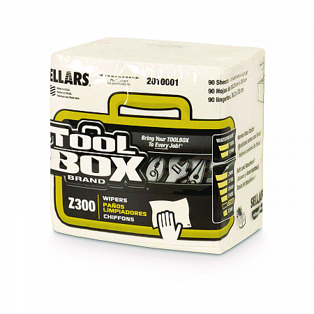 Z300 Quarterfold Wipers, 1-Ply, 11.87 x 13, White, 12/Carton (2010001)
