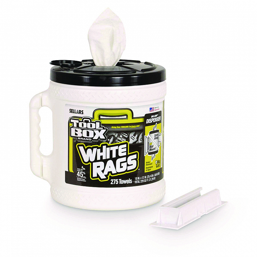 Z300 Wipers Big Grip Dispenser, 1-Ply, 10 x 12, White, 2/Carton (20420)