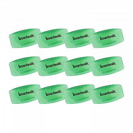 Toilet Bowl Clip, Cucumber Melon Scent, Green, 12/Box (CLIPCME)