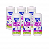 Dry Erase Board Cleaner Wipes, Cloth, 7 x 12, 40/Canister, 6 Canisters/Carton (42703CT)