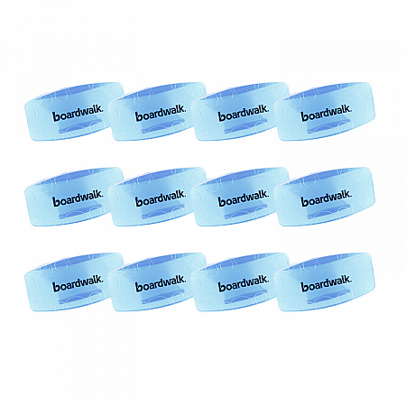 Toilet Bowl Clip, Cotton Blossom Scent, Blue, 12/Box (CLIPCBL)