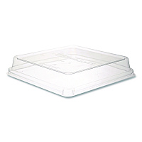Renewable and Compostable Lids, 8.8 x 8.8 x 1.64, Clear, Plastic, 200/Carton (EPSCS9SLID)