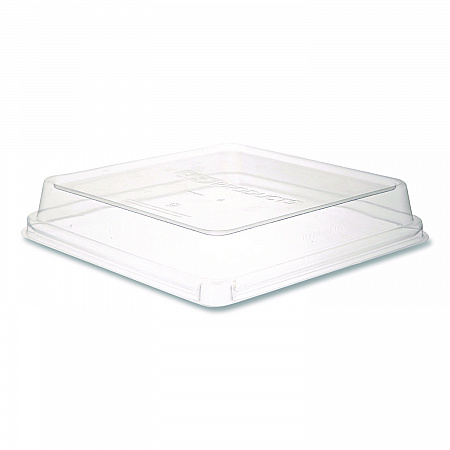 Renewable and Compostable Lids, 8.8 x 8.8 x 1.64, Clear, Plastic, 200/Carton (EPSCS9SLID)