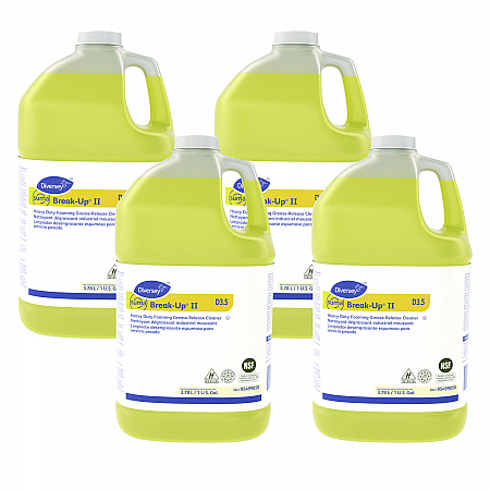 Suma Break-Up II D3.5 Heavy-Duty Foaming Grease-Release Cleaner, 128 oz Bottle, 4/Carton (95499058)