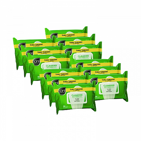 Multi-Surface Cleaning Wipes, 1-Ply, 11.5 x 7, Fresh Scent, White, 90 Wipes/Pack, 12 Packs/Carton (A580FW)