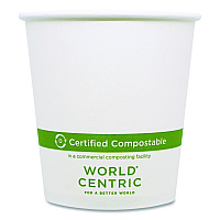Paper Hot Cups, 10 oz, White, 1,000/Carton (CUPA10)