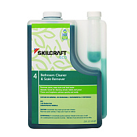 7930017149187, SKILCRAFT ECO Bathroom Cleaner and Scale Remover Concentrate, 2 L Bottle, 4/Pack (7149187)
