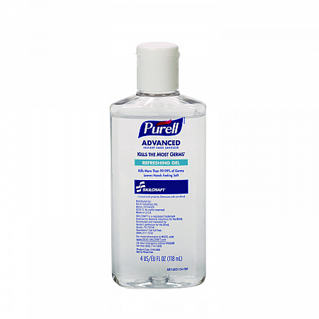 8520014907358, SKILCRAFT PURELL Advanced Hand Sanitizer, Refreshing Gel Scent, 4 oz, 24/Box (4907358)