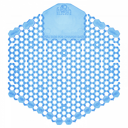 Wave 3D Urinal Deodorizer, Cotton Blossom Scent, Blue, 10/Box, 6 Boxes/Carton (3WDS60CBLCT)