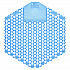 Wave 3D Urinal Deodorizer, Cotton Blossom Scent, Blue, 10/Box, 6 Boxes/Carton (3WDS60CBLCT)