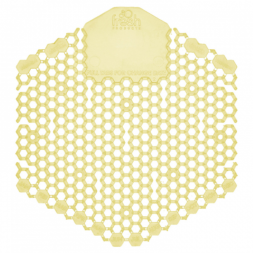 Wave 3D Urinal Deodorizer, Citrus Scent, Yellow, 10/Box (3WDS60CITBX)