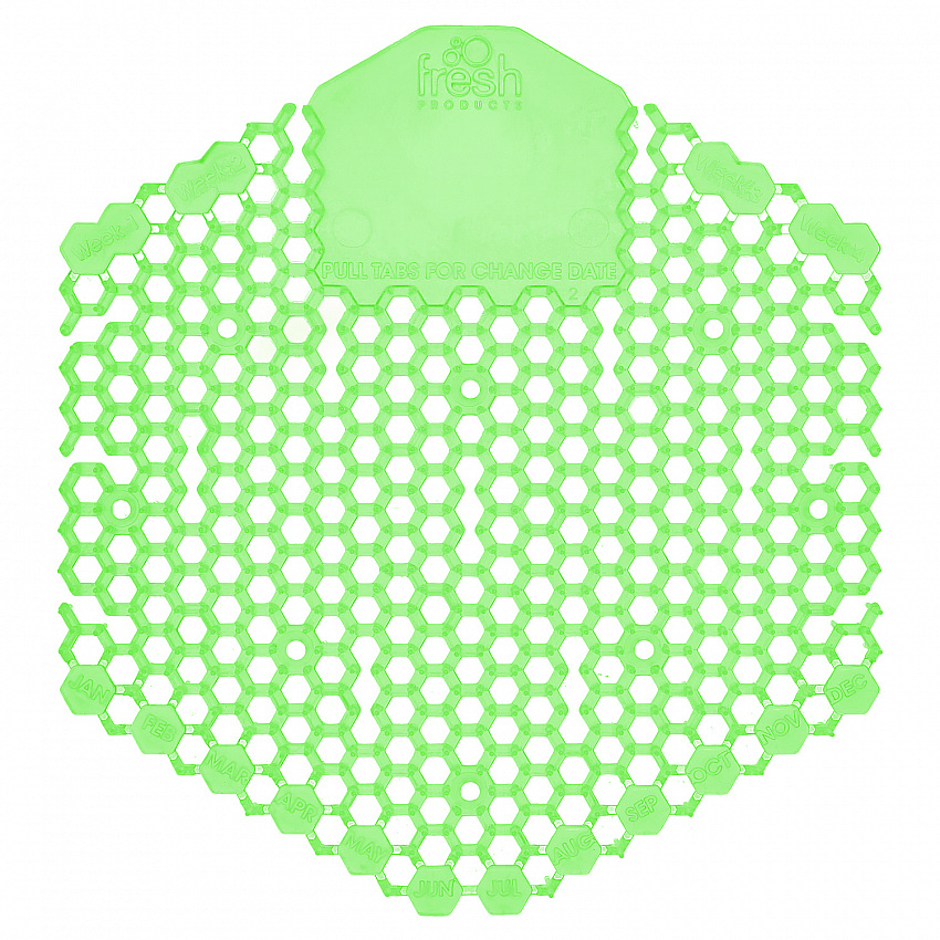 Wave 3D Urinal Deodorizer, Cucumber Melon Scent, Green, 10/Box (3WDS60CME)