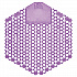 Wave 3D Urinal Deodorizer, Fabulous Scent, Purple, 58 g, 10/Box, 6 Boxes/Carton (3WDS60LAV)
