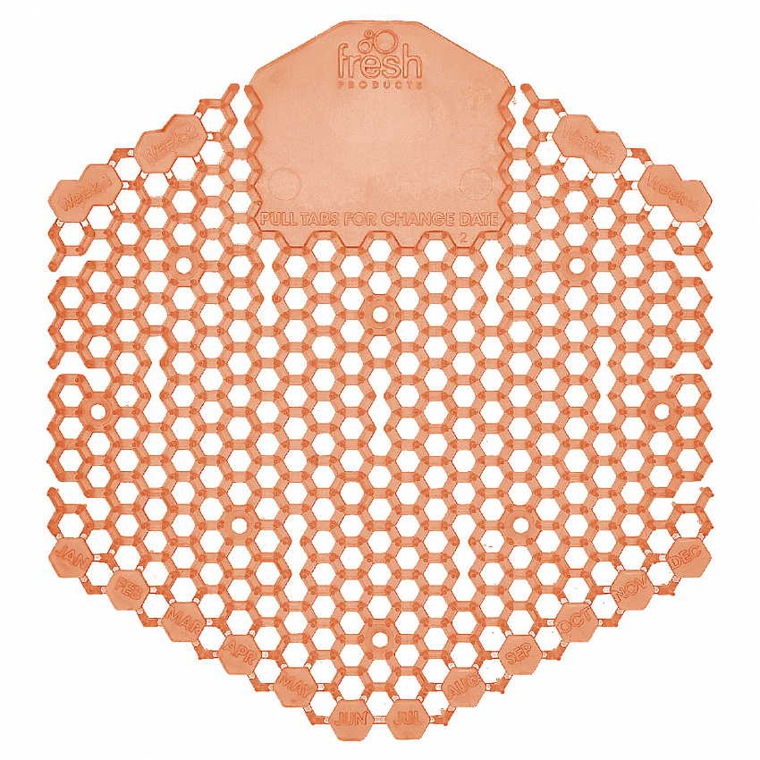 Wave 3D Urinal Deodorizer, Mango Scent, Orange Color, 10/Box (3WDS60MAN)