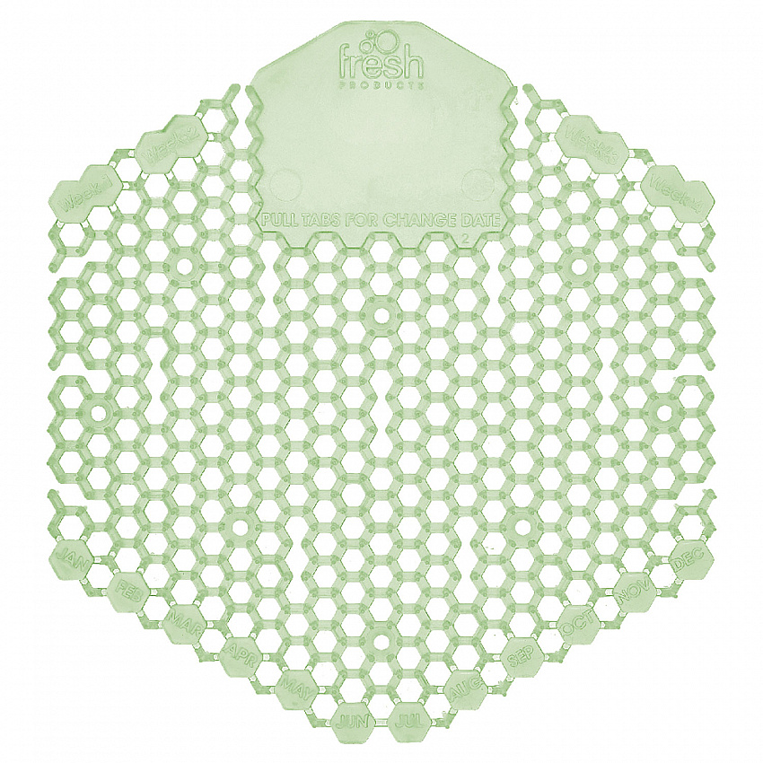 Wave 3D Urinal Deodorizer, Herbal Mint Scent, 58 g, 10/Box, 6 Boxes/Carton (3WDS60MIN)