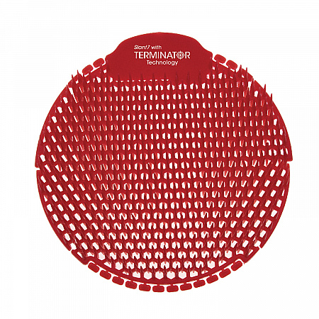 Slant7 with Terminator Urinal Screen, Forest Scent, Red, 30/Carton (S7TCT)