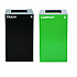 29 Gallon Trash/Recycling Cans, Steel, Green Compost Can with Square Lid, Black Trash Can with Square Lid (4450BLKKIT9)