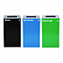 29 Gallon Trash/Recycling Cans, Steel, Blue Recycling Can, Green Recycling Can, Black Trash Can with Square Lids (4450BLKKIT17)