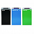 29 Gallon Trash/Recycling Cans, Steel, Blue Cans/Bottles Recycling Can, Green Compost Can, Black Trash Can with Square Lids (4450BLKKIT16)