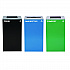 29 Gallon Trash/Recycling Cans, Steel, Blue Cans/Bottles Recycling Can w/Mixed Lid, Green Compost and Black Trash w/Sq Lid (4450BLKKIT20)