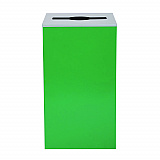 29 Gallon Trash/Recycling Cans, Steel, Green Can with Mixed Lid (4450KITGRNM)