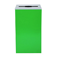 29 Gallon Trash/Recycling Cans, Steel, Green Can with Mixed Lid (4450KITGRNM)