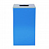 29 Gallon Trash/Recycling Cans, Steel, Blue Can with Circle Lid (4450KITBLUC)