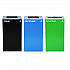 29 Gallon Trash/Recycling Cans, Steel, Blue Recycling Can and Black Trash Can w/Square Lids, Green Compost Can with Mixed Lid (4450BLKKIT23)