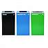 29 Gallon Trash/Recycling Cans, Steel, Blue Cans/Bottles Recycling and Black Trash Can w/Sq Lid, Green Compost Can Mixed Lid (4450BLKKIT25)