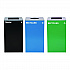 29 Gallon Trash/Recycling Cans, Steel, Blue Recycling Can w/Circle Lid, Green Recycling Can and Black Trash Can w/Square Lids (4450BLKKIT35)