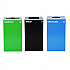 29 Gallon Trash/Recycling Cans, Steel, Blue Recycling Can w/Circle Lid, Green Compost w/Mixed Lid, Black Trash w/Square Lid (4450BLKKIT36)