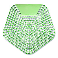 Anti-Splash Urinal Screen, Cucumber Twist Scent, Green, 0.11 oz, 10/Box (1005)