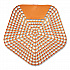 Anti-Splash Urinal Screen, Mango Mist Scent, Orange, 0.11 oz, 10/Box (1006)