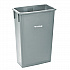 Slim 23 Gallon Indoor Trash Can, Plastic, Gray (477GRY)
