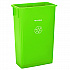 Slim 23 Gallon Recycling Bin, Plastic, Lime Green (ALP477LGRN)