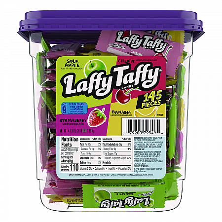 Laffy Taffy Assorted Pack, 49.3 oz Tub (FER42356)