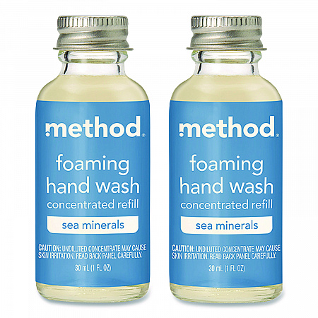 Refill + Reuse Foaming Hand Soap Refill, Sea Minerals Scent, 1 oz Refill Bottle, 2/Pack (356009)