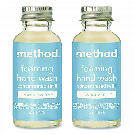 Refill + Reuse Foaming Hand Soap Refill, Sweet Water Scent, 1 oz Refill Bottle, 2/Pack (356011)
