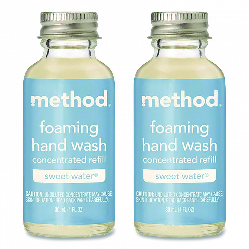 Refill + Reuse Foaming Hand Soap Refill, Sweet Water Scent, 1 oz Refill Bottle, 2/Pack (356011)