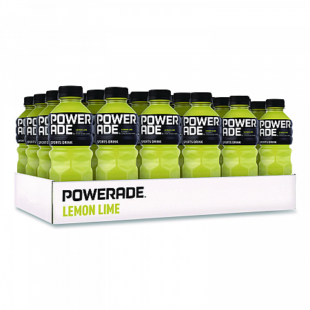 Sports Drink, Lemon Lime, 20 oz Bottle, 24/Pack (049000003697)
