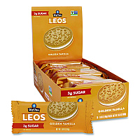 Leos Golden Vanilla Sandwich Cookies, 2 Cookies/Pack, 10 Packs/Box (RVW62001)